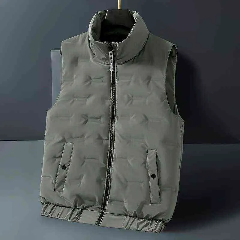 Höst och vinter Mäns Anka Down Vest Ultra Light Jacka Herrmodell Ärmlös Coat Höst och Winter Coat 90% Vit Duck Gör Y1103