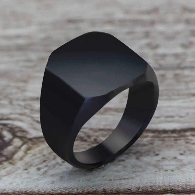 Bague carrée noire, Style Simple, bijoux de fiançailles et de mariage classiques, à la mode, 2020