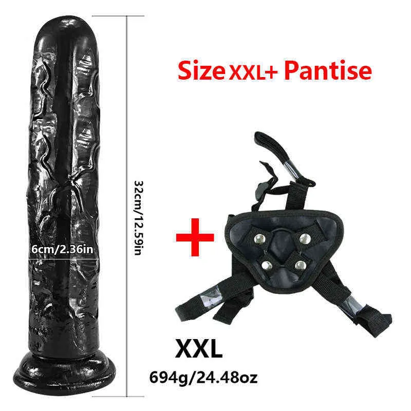 NXY DILDOS 6 개의 크기 안락 대역 조절 가능한 MILF 딜도 음경 현실적인 섹스 장난감 레즈비언 부부 039S 저항 흡입 2646749