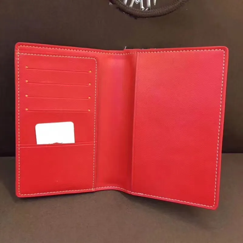 Nytt högkvalitativt pass Cover Classic Men Women Fashion Passport Holder Cover ID Card Holder med Box Fashionbag S2907