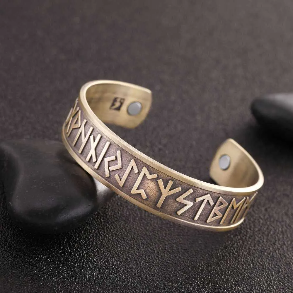 Likgreat Triskel Triskelion Ancient Celtics Knot Symbol Bangles Silver Color Magnetic Cuff Bracelet Vintage Health Care Jewelry Q0719