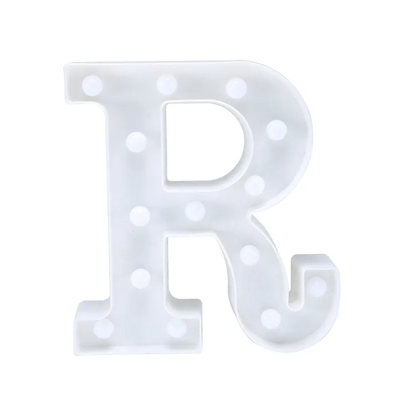 Luminous LED Letter Night Light English Alphabet Number Lamp Wedding Party Decoration Christmas Home Accessories338G