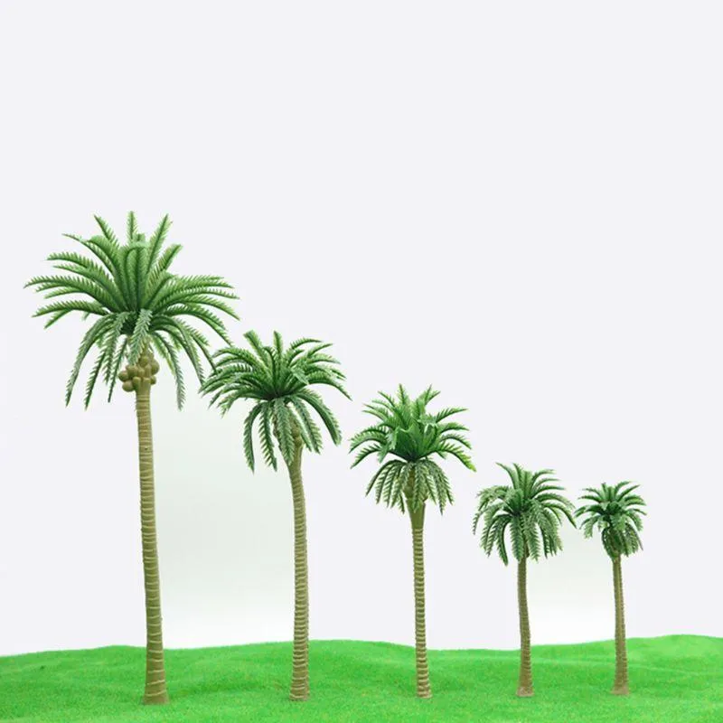 30 peças coqueiros artificiais cenário modelo arquitetura em miniatura flores decorativas grinaldas258b