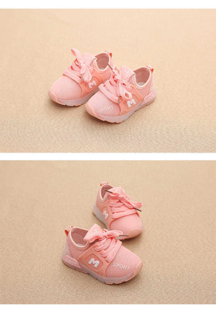 Nya lysande skor pojkar flickor sportskor baby blinkande ledljus mode sneakers småbarns sportskor ssh19054 h08285237553