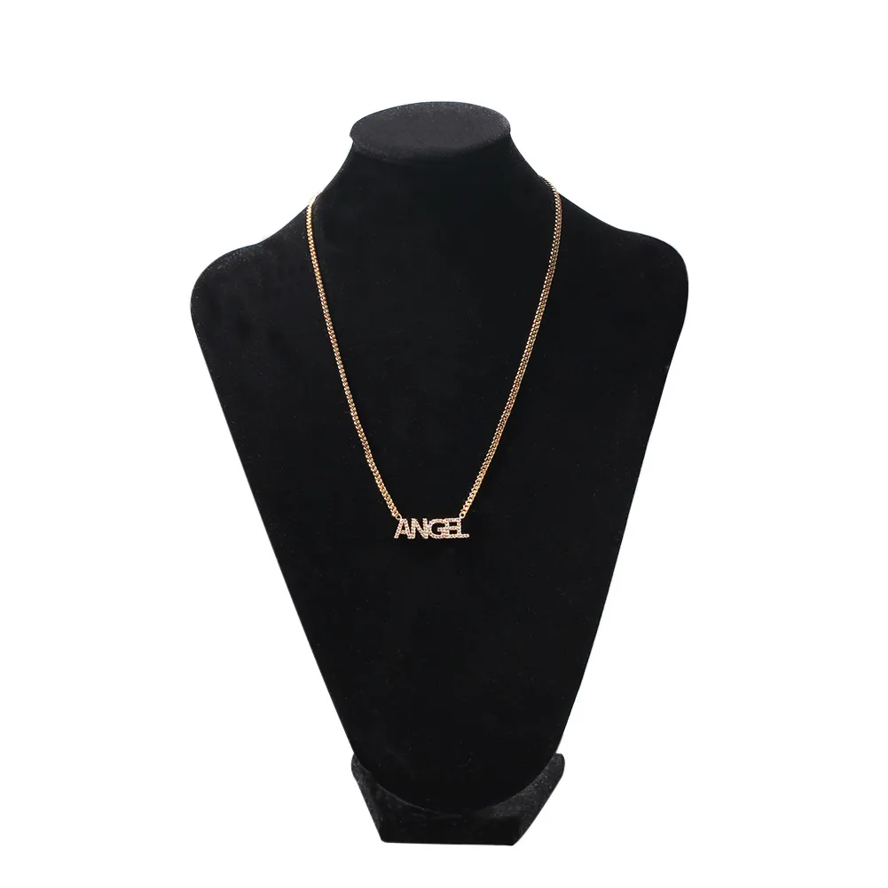 Collares dorados con letras de nombre personalizado de A-Z, Gargantilla para mujer, joyería de Hip Hop a la moda para hombre, colgante con letras DIY, collar 227M