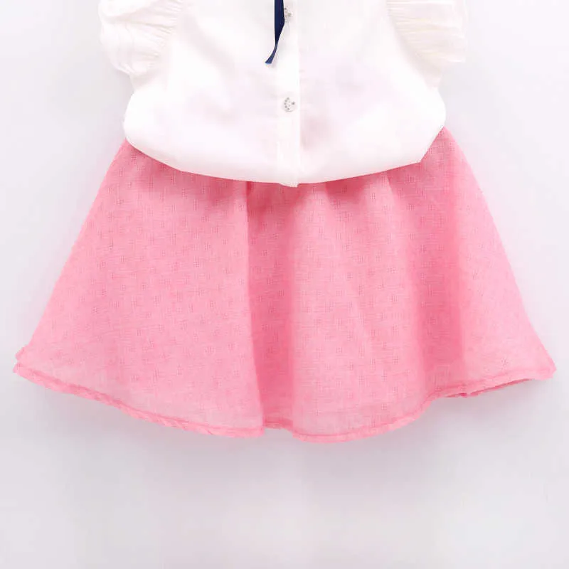 Dziewczyny Zestawy odzieżowe Summe Top + Spódnica 2 sztuk Garnitur Dzieci Ubrania Maluch Dziewczyna Kid 210528