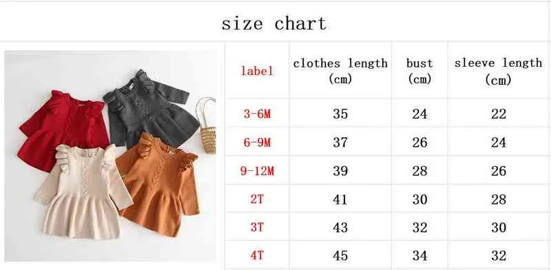 Autumn Winter Kids Warm Dresses Baby Girls Knitted Sweater Dress Princess Elegant Toddler Infant Children Christmas Clothes 211201