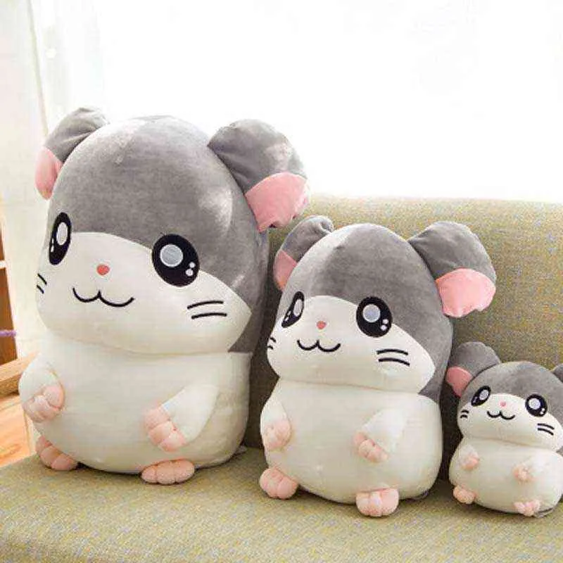 Hamtaro Pluszowa Zabawki Super Miękkie Japonia Anime Hamster Faszerowane Zabawki Dollowe Dla Dzieci Cartoon Rysunek Zabawki Dla Dzieci Prezent Urodzinowy Y211119