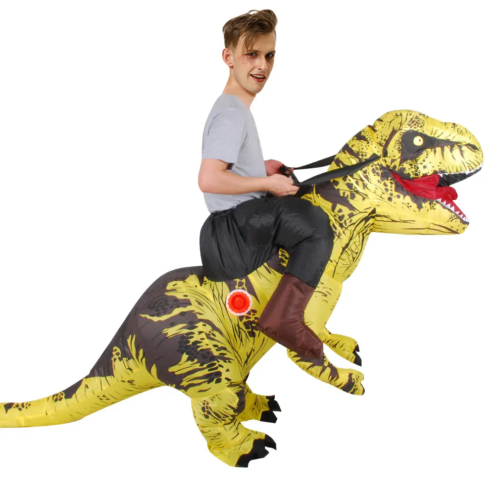 Costumi della mascotte Nuovo costume gonfiabile Porta avanti Dinosauro Adulto Uomini Donne Ingrandimento Mascotte Costumi di Halloween bambini Bambola mascotte