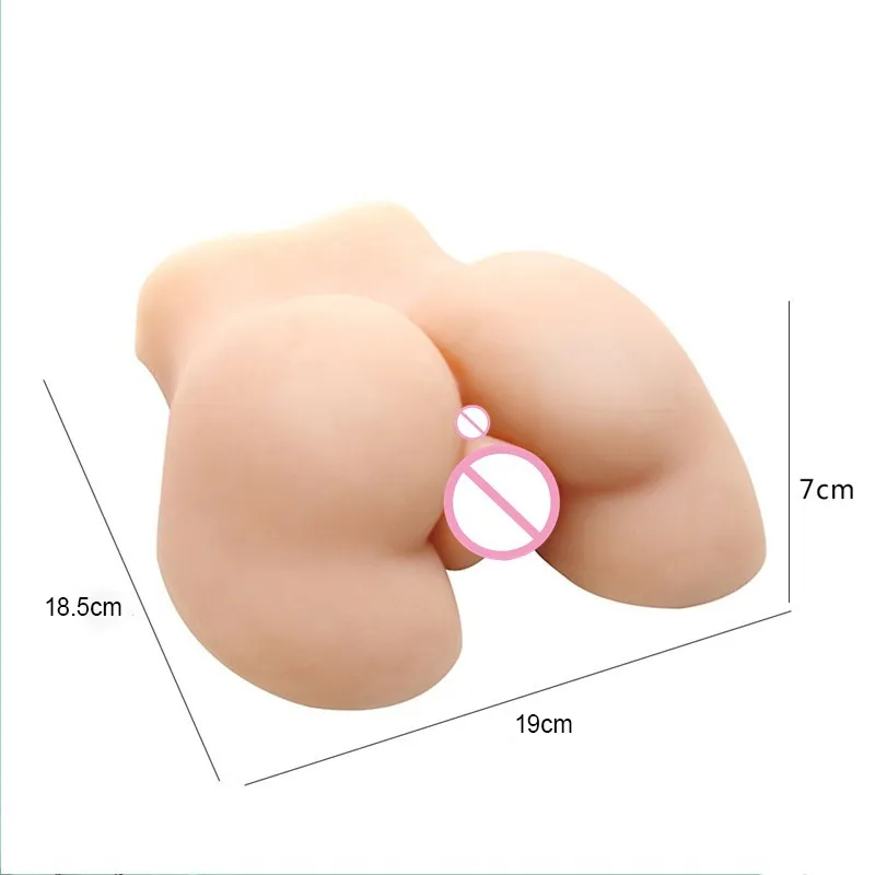 Meselo Silicone Ass 3D Realista Vagina Anal Canais Duplos Buceta Apertada Brinquedos para Homens Masculino Masturbador Boneca Produto Sexual Y03202056833