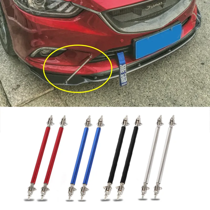 Nuovo 2x Universale Da Corsa Regolabile Anteriore Paraurti Posteriore Lip Splitter Barra di Supporto Kit Da Corsa 75mm/100mm Car Styling Tunning