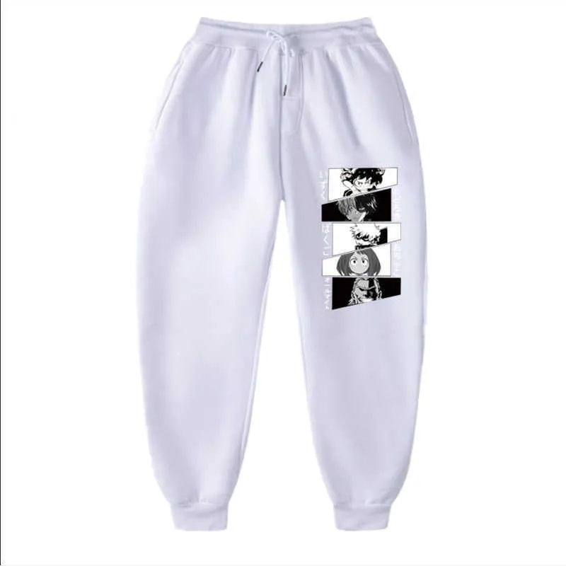 Anime My Hero Academia Harajuku Pantaloni da donna uomo Stampa Pantaloni da jogging Pantaloni da uomo Pantaloni casual Pantaloni sportivi Jogger Fitness Pantaloni sportivi Y0927