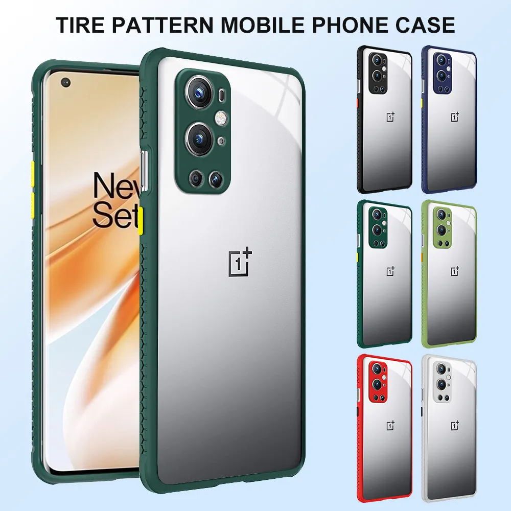 Antichoc Armor Clear Cases Pour Oneplus 9 Pro 8 8T 9R Phone Nord Lens Protection Bumper Soft Back Cover