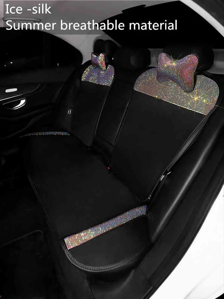 Automobiles Seat Covers for Cars Universal Full Set Girly Bling Interior Accessories Women Cushion Vintage Classic Summer