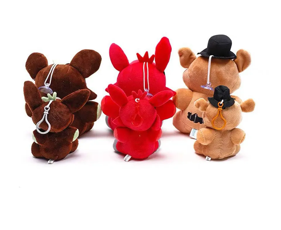 Freddy's Fnafプラシュのおもちゃ18cm 25cmフレディファズベアクマBonnie Chica Foxy Soft Stuped Tys人形贈り物