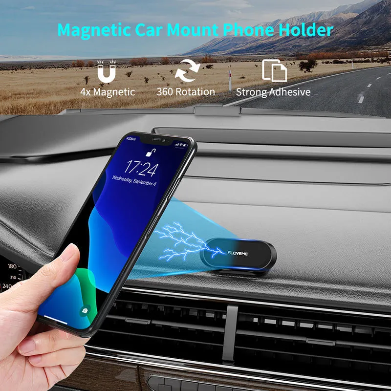 Exempel OK FloveMe Universal 360 graders rotation Mini Dashboard Mount Magnetic Mobile Cell Phone Holder Car