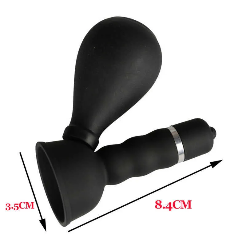 Massageartikel Silikon Nippel Sauger Vibrator Brust Nippel Muschi Klitoris Massagegerät Vakuumklemmen Pumpe Weiblicher Masturbator For265e