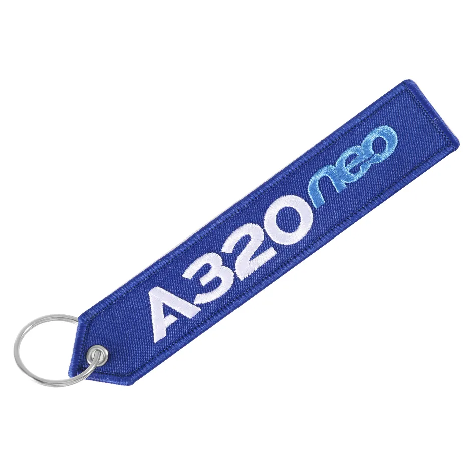 MiFaViPa Fashion Trinket AIRBUS Keychain Phone Strap Embroidery A320 Aviation Key Chain for Aviation Gift Strap Lanyard Key Ring (1)