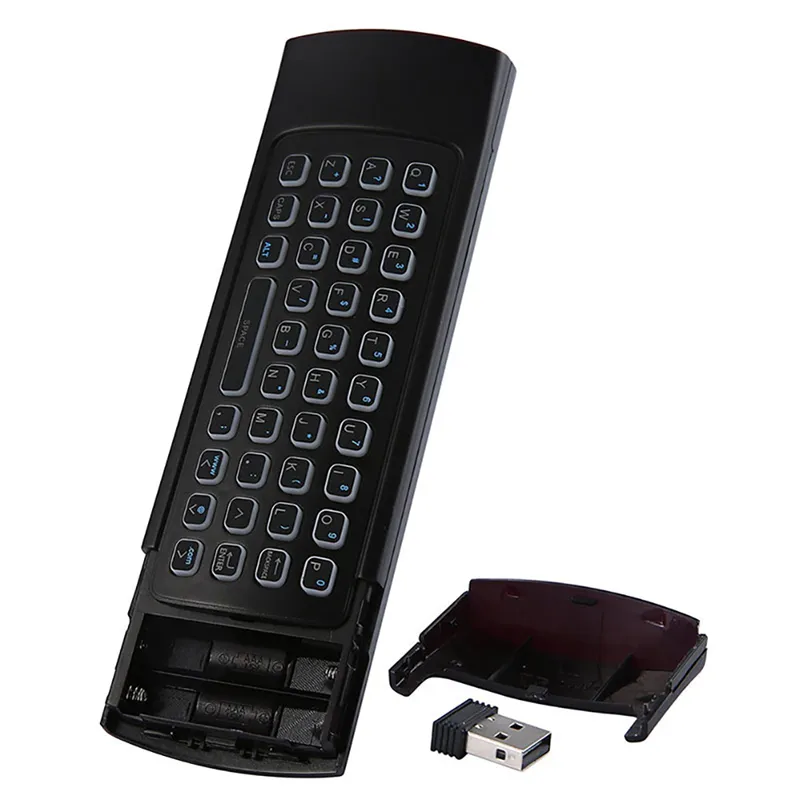 MX3 Backlight Wireless Keyboard With IR Learning 24G Remote Control Fly Air Mouse LED Backlit Handheld For Android TV Box5033158