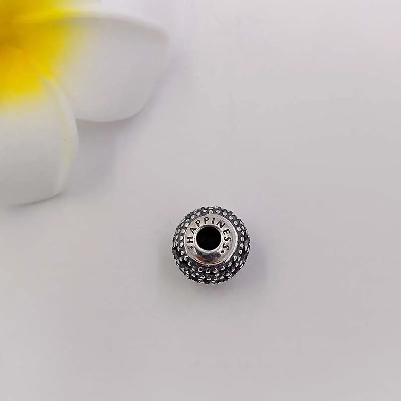 Серия Essence Appiness Clear Cz Pandora Charms для браслетов DIY Jewlery, изготовление свободных бусин 925 Серебряные украшения оптом 796055