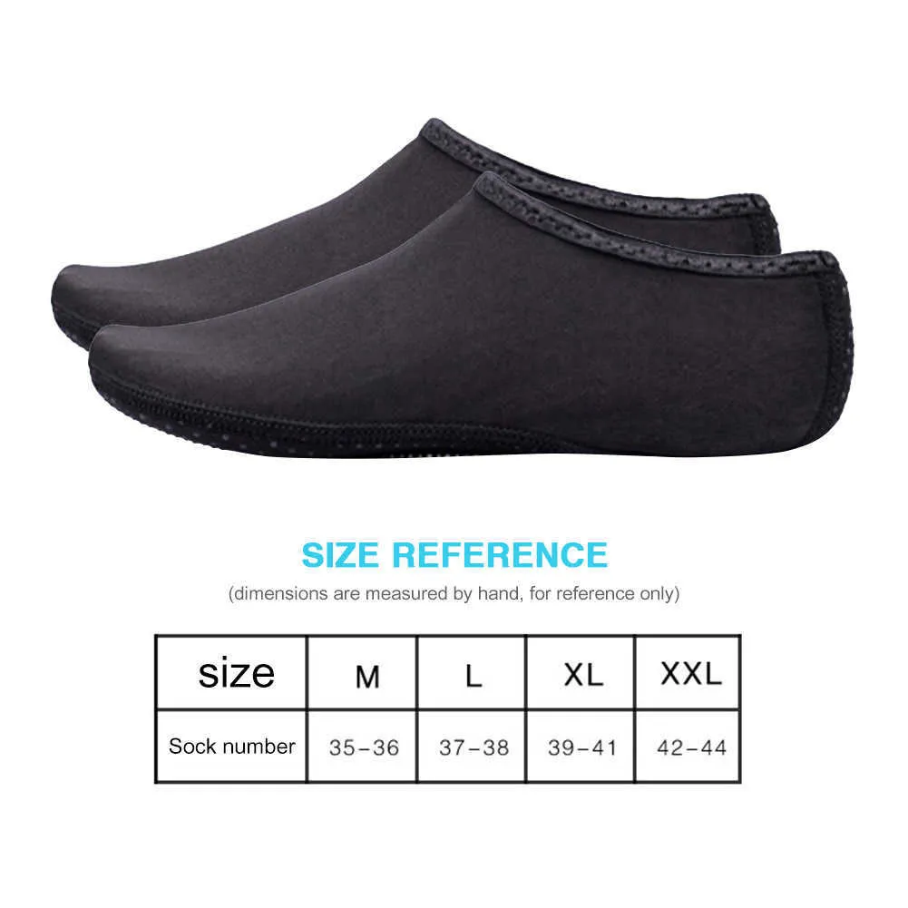 Sapatos de água unisex Swim Swim Slip Shoes Sapatos Verão Praia Descalço À Barefoa Esportes Aqua Mergulho Meias Seaside Sneaker Slipper Y0714