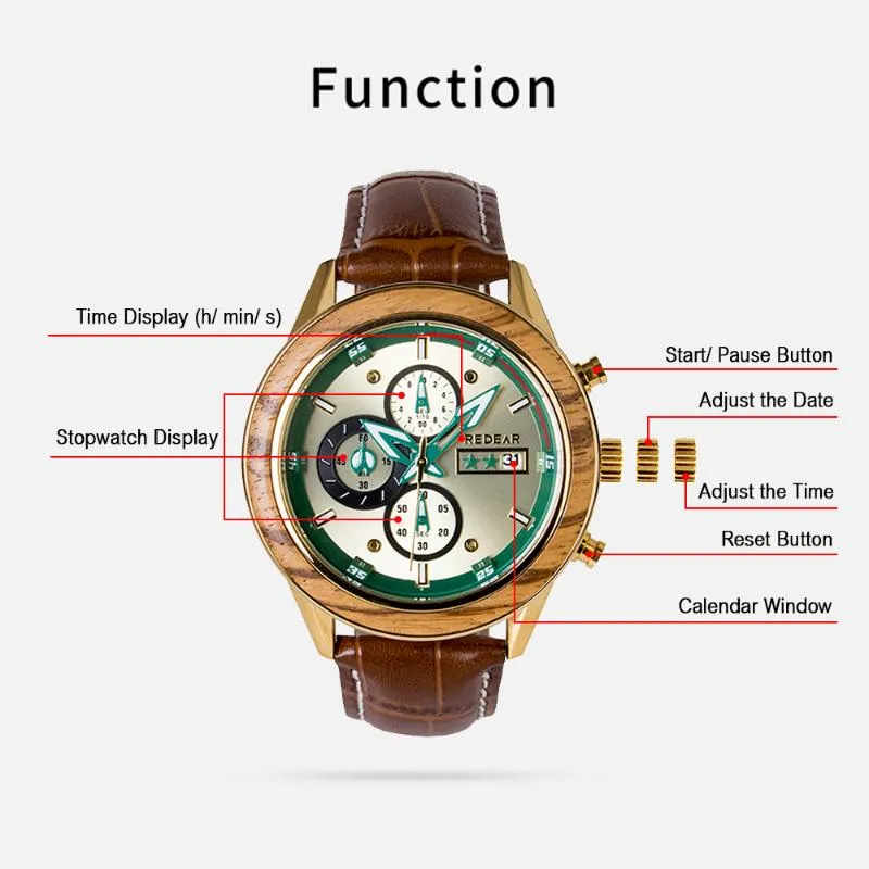 Wristwatches From Grandpa To My Grandson Fashion Luxury Waterproof Men Engrave Your Personalized Watch Leather Strap Birthday Grad299N