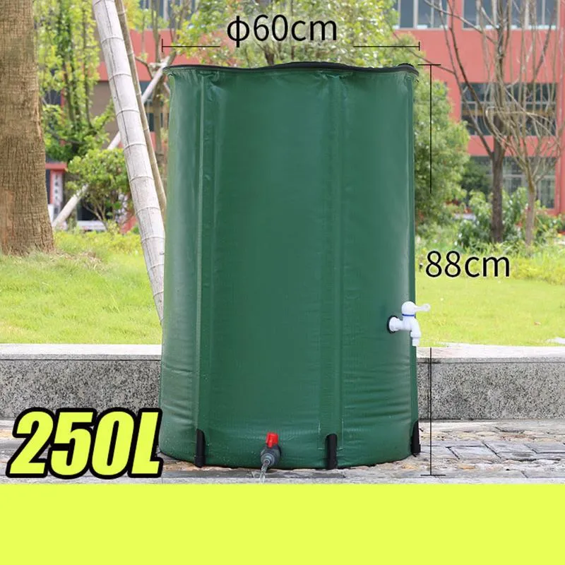 Hydratatiepakketten 50-250L Regenton Opvouwbare regenwateroogst Watertank Tuin Sterke PVC Opvouwbare opvangcontainer met 236 W