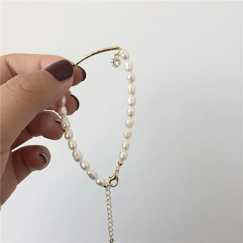 Pearl Splice Pärledarmband Simple Fashion Pop Kvinnliga smycken Strands Valentine039S Day Gift En social samling7724085