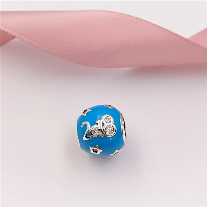 925 Sterling Silber Schmuckherstellung  Pandora Disny Edition – Fantasyland Castle Charm  Kette Perle Schwester Geschenke von Glücksarmband für Frauen Halsketten DIY Pand-C9635