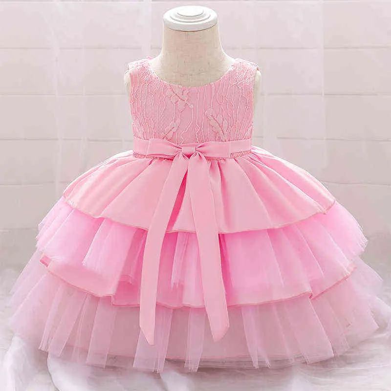 Roupa de bebê meninas vestido de festa flor meninas princesa roupas crianças traje elegante vestidos fofos primeiro comunhão baptismo vestido g1129