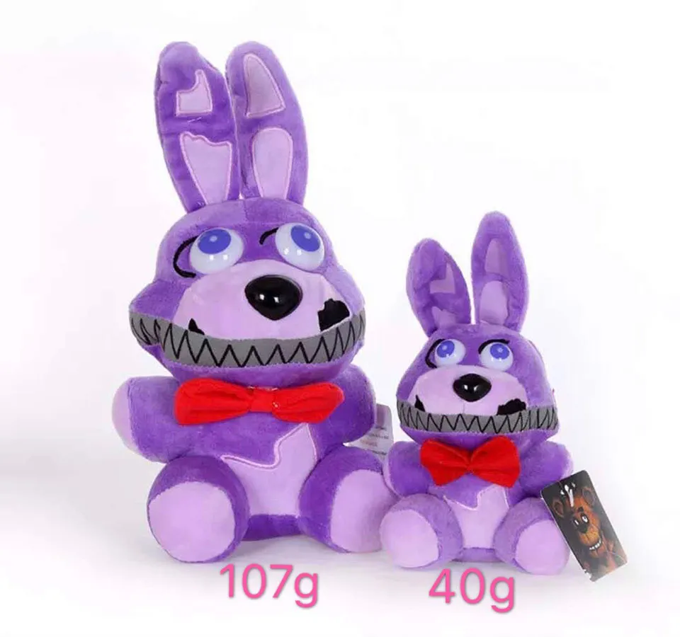 Fem nätter på Freddy039S FNAF Plush Toy 18cm 25cm Freddy Fazbear Bear Bonnie Chica Foxy Soft Stuffed Toys Doll presenter för barn9308705