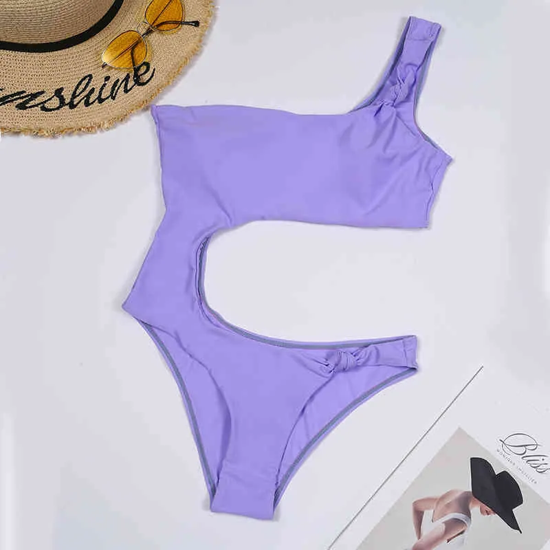 Sexy Black Swimwear Mulheres Swimsuit Ombro Feminino Monokini Vintage Neon Amarelo Banhando Terno Swim Wear Thong 210520