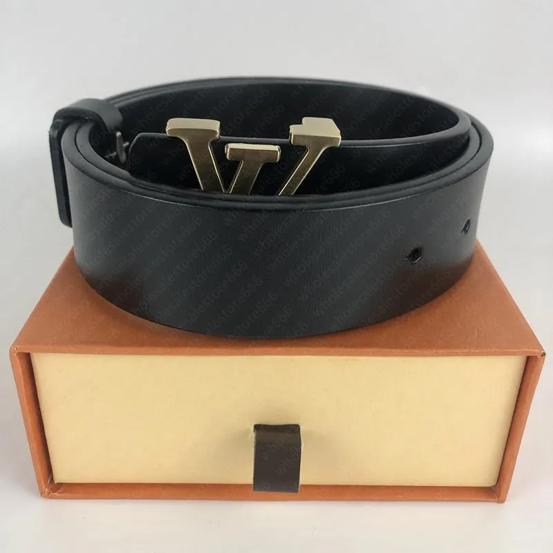 Belts mens womens Belt Black Genuine Leather black Gold Smooth Buckle with orange Box orange Dust Bag orange Gift Bag287U