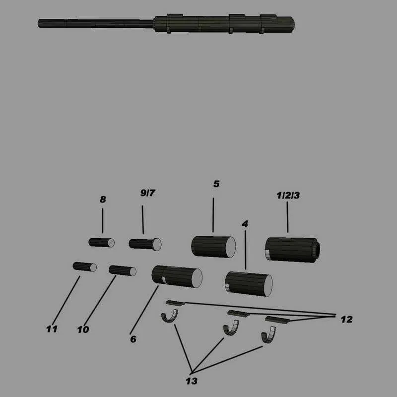 M200 Papper Toy Gun Modell Skala 1: 1 3D DIY Kits Sniper Rifle Military Blaster Pussel för barn Vuxna Cosplay Props Outdoor Games