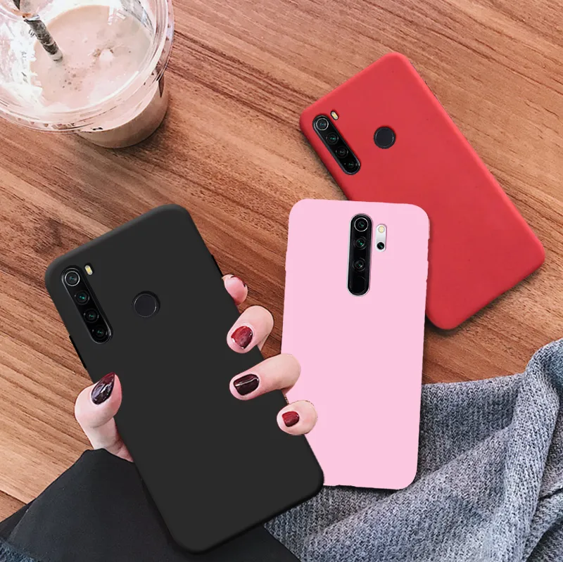 Matte silicone soft Candy color Case for Redmi Note 8 Pro Cover Redmi 8 8A Note8 Pro Note 8 Matte Soft Back Phone Cover Cases