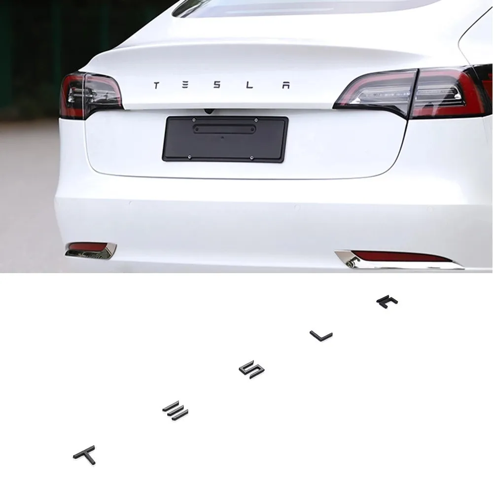 Car Back Trunk Logo Replacement Letters Sticker Replace English