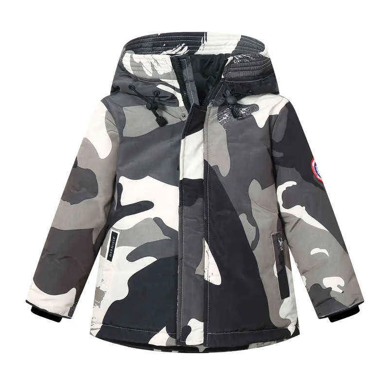 Winter Down Jacket Boys Girls Overcoat Thick Fashion Outdoor Parkas Teenagers Kids Baby Clothing Coats 3-12y 2112303679031