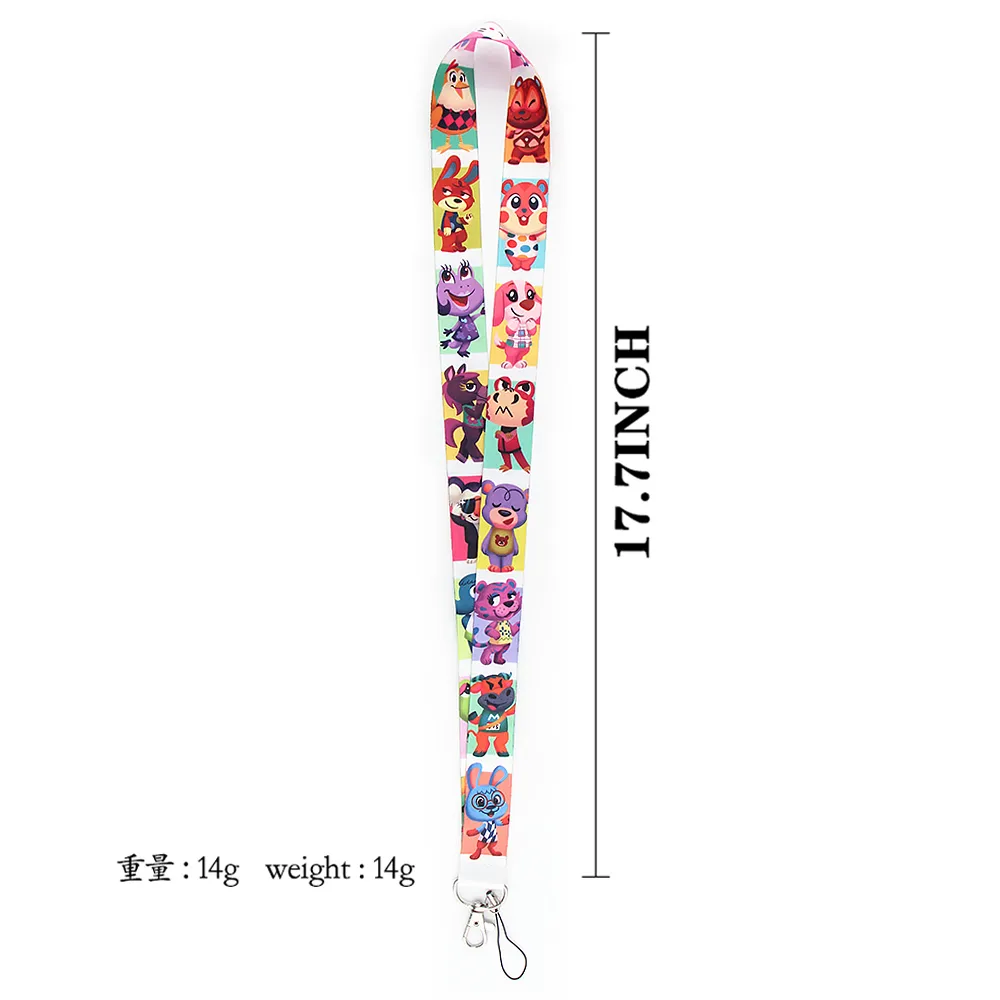 20 sztuk / partia J2783 Cartoon Animal Print Smycz do Key Neck Pasek Smycz Karta ID Gym Brelok Badge Uchwyt DIY Zawieszenie Liny