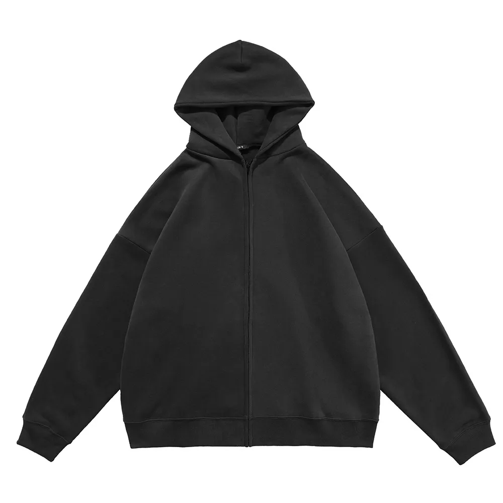 Classic Zipper Hoodies Högkvalitativa modehooded sweatshirts grossist för män och kvinnor par