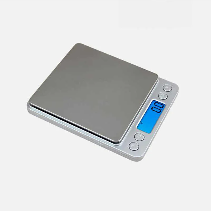 LCD portátil escala de cozinha eletrônica balanço cozinhar ferramentas de ure digital aço inoxidável digital balança de alimentos 0,01G 210728