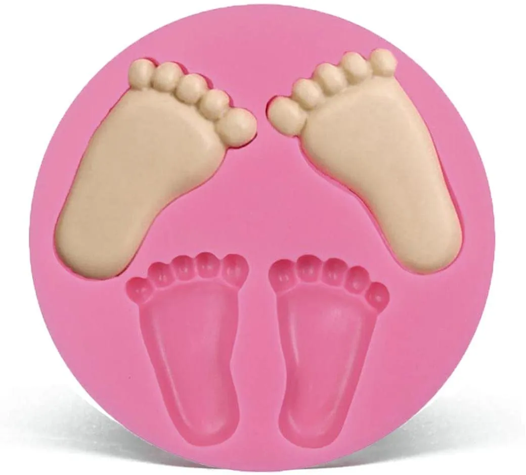 Niedźwiedź Feet Mold, Soap Gliny Fimo Czekoladowe Sugarcraft Narzędzie do pieczenia DIY Formy Dla Baby Srick Birthday Party Cake Decoration 122140