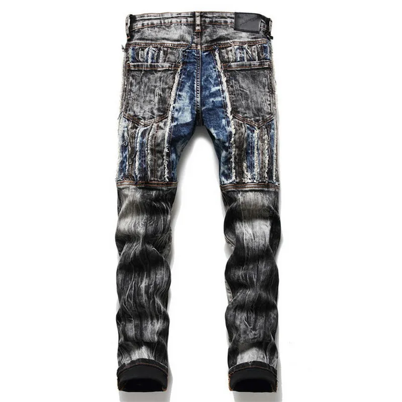 Jeans designer jeans de alta qualidade para os homens tamanho 28-38 outono primavera hip hop punk streetwear
