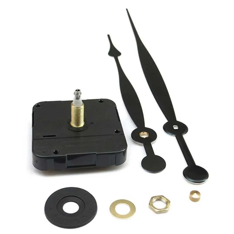 Högt vridmoment Lång axel Silent Klockrörelse Mekanism med 2 Olika Storlek Klock Händer Reparationsverktyg Parts Kit Byte Set H0922