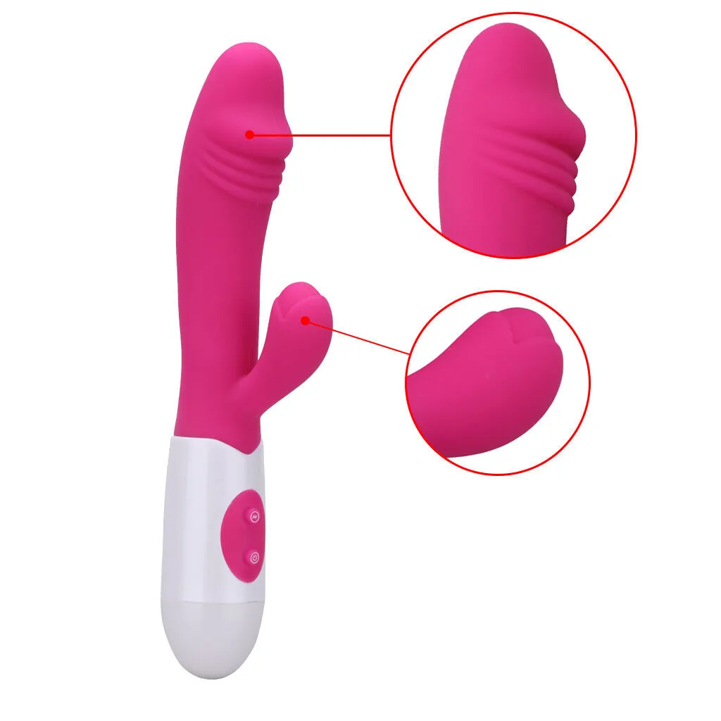 Секс-игрушка-массажер для точки G с двойной вибрацией, фаллоимитатор-кролик, вибратор для водонепроницаемого r, вагинальный массажер для клитора, сексуальные игрушки для женщин