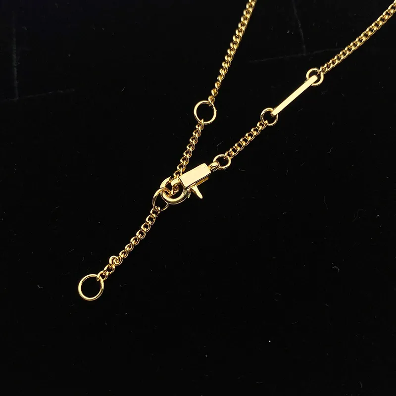 Designer halsband set örhängen för kvinnor lyxiga designers guldhalsband hänge örhänge mode juvelera gåva med charm d2202181z243g