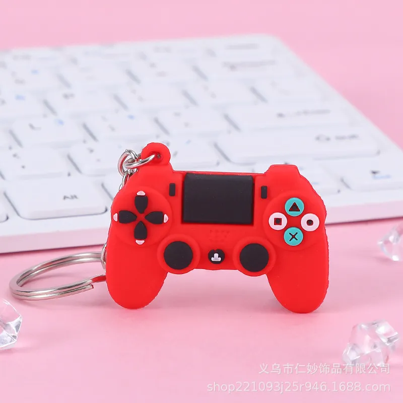 Creativo Playstation 5 llaveros Palm Mini Gamepad Charm Bag accesorios lindo Simple coche llavero joyería regalos para niños llavero