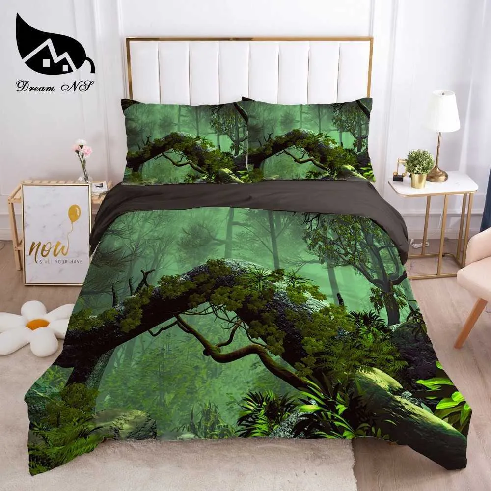 Dream NS Beach Shell Art Bedding Home Textiles Set King Queen Bedclothes Duvet Cover Bedding Set bed linen ropa de cama 211007