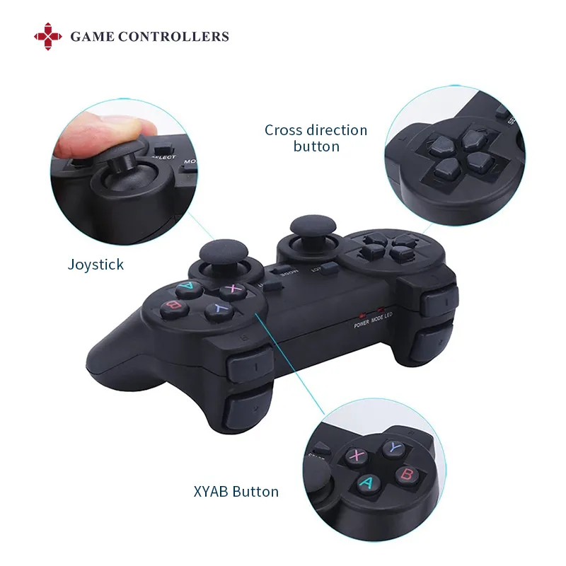 2.4g Wireless Gamepad PSP PC TV Box / Android Phone Game Controller Joystick Super Console X Pro RK2020