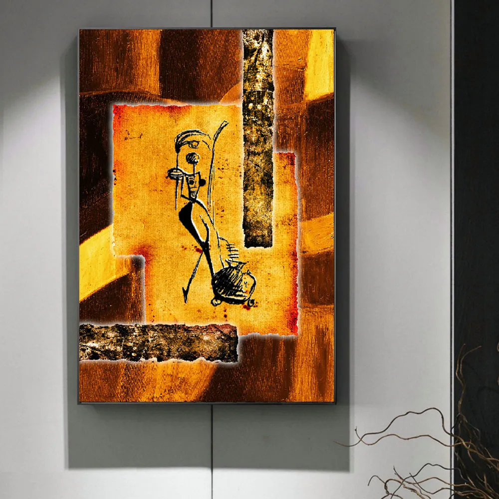 Africain abstrait photo mur Art toile peinture danse femme affiche HD impression pour salon et galerie décoration Cuadros