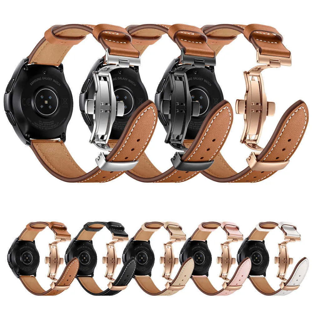 Сменная планка 20 мм для Garmin Vivoiquive 3 / Vivomove HR браслет кожаный ремешок для Samsung Galaxy Watch 3 41 мм / 42 мм / Active 2 1 H0915
